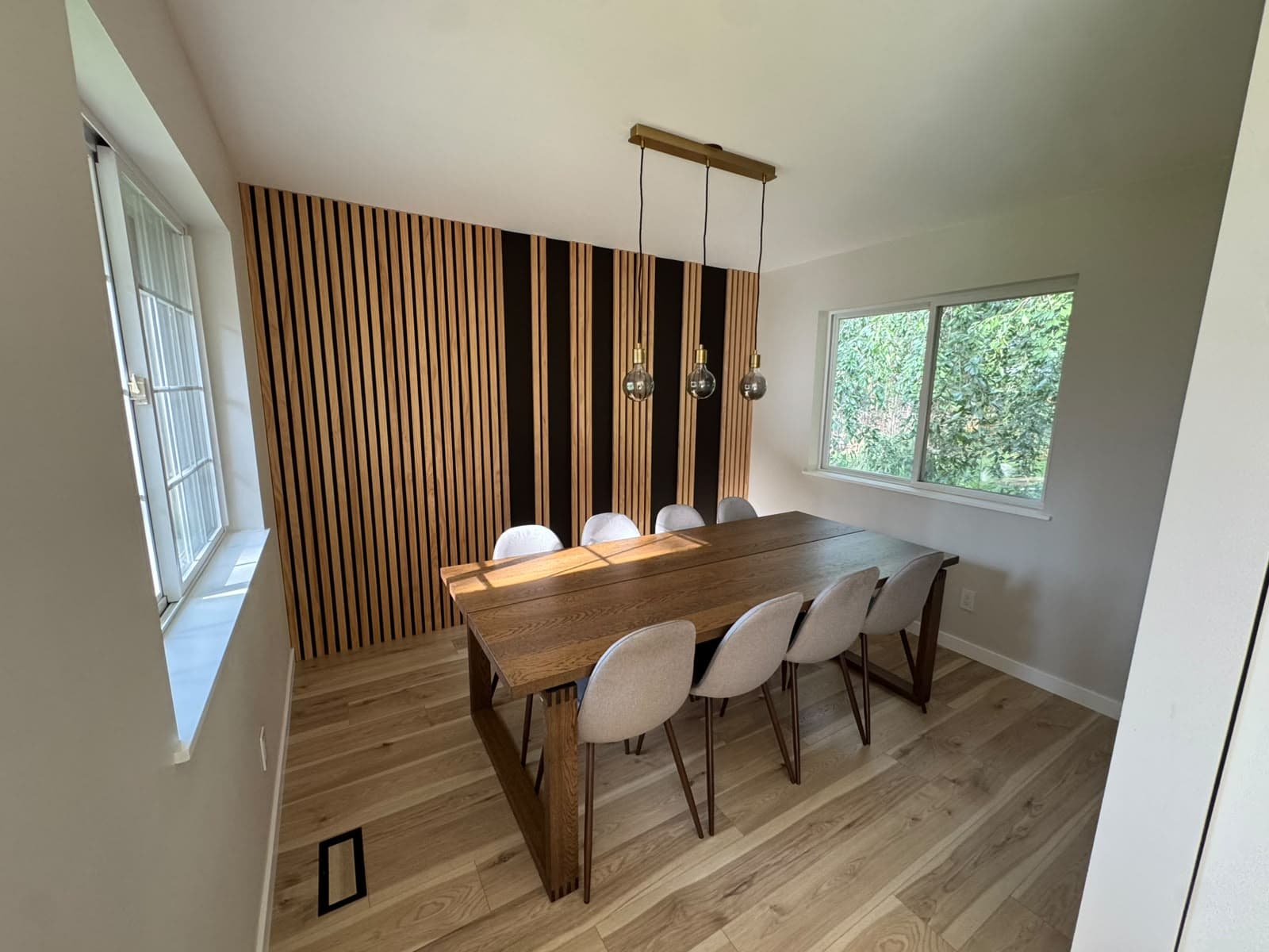 Clean, organized shared workspace